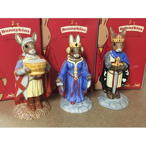 A Royal Doulton Bunnykins collection with Arthurian base and...