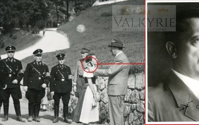 Adolf Hitler Signed Photo with Photo at Berghof