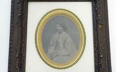 A Victorian daguerreotype photographic portrait of a