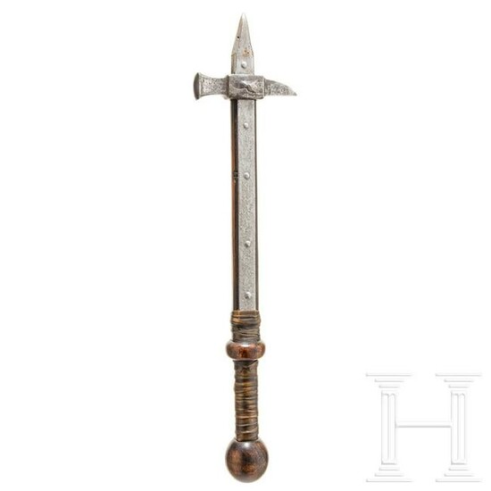 A heavy French war hammer, circa 1500