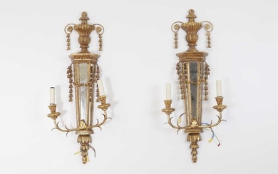 A pair of George III-style wall lights