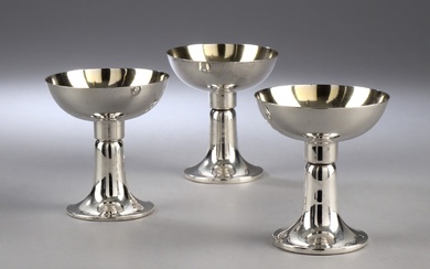 A set of three Austro-Hungarian silver candlesticks, Vienna circa 1900 (3)