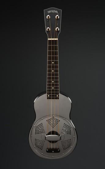 AMERICAN STAINLESS STEEL CASED UKELELE BY NATIONAL RESOPHONIC GUITARS