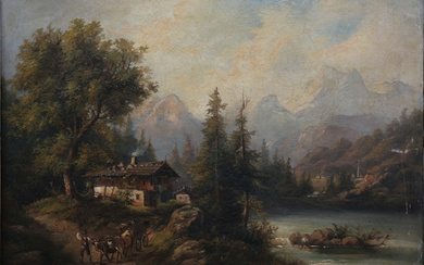 AUSTRIAN SCHOOL, 19TH CENTURY. Landscape.
