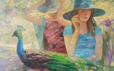 Abstract oil painting Noon Anatoly Borisovich Tarabanov