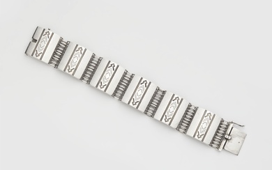 An Art Deco Copenhagen silver bracelet