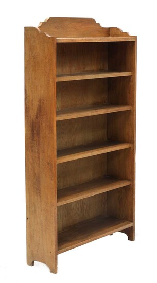 An Arts and Crafts oak bookcase
