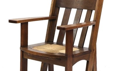 An Athelston oak armchair