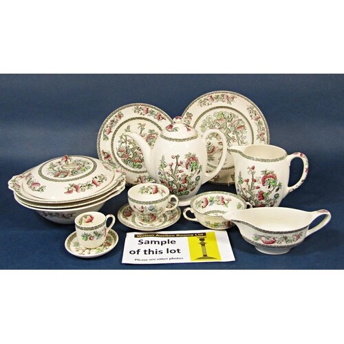 An extensive collection of Indian Tree pattern dinner wares,...