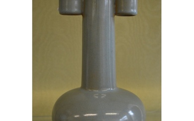 An unusual Chinese celadon glazed vase.