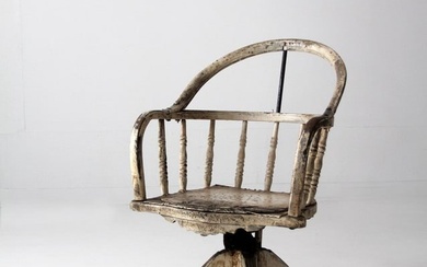 Antique Swivel Desk Chair Circa 1900
