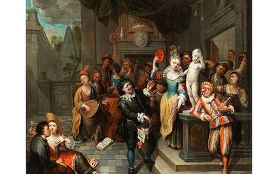 Antwerpener Maler des 18. Jahrhunderts, DARSTELLUNG AUS DER COMMEDIA DELL‘ARTE