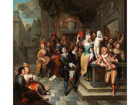 Antwerpener Maler des 18. Jahrhunderts, DARSTELLUNG AUS DER COMMEDIA DELL‘ARTE