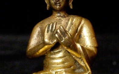 Authentic 18/19thC Tibeto-Chinese or Mongolian Bronze Buddha-Very best of its type