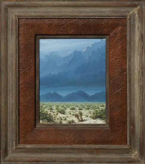 Baker, "Desert Landscape with Mountains Beyond," 1979