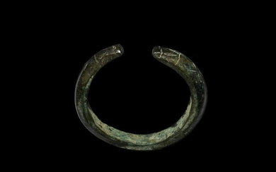 Bronze Age Bracelet with Animal-Head Terminals