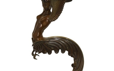 Bronze Winged Nude Figure