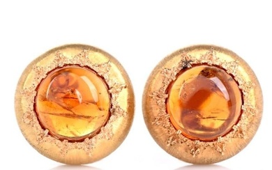 Buccellati Amber 18K Gold Marci Collection Earrings