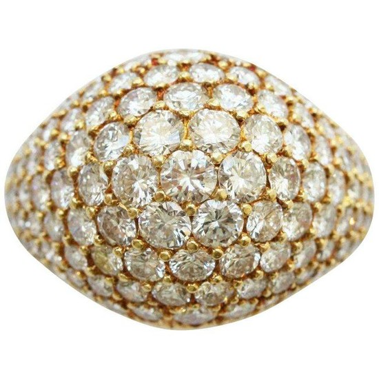 Cartier 18k Yellow Gold Brilliant Cut Bombe Style