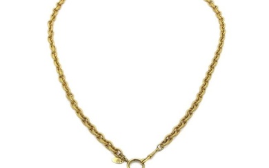 Chanel Quilted Gold Chain Pendant Necklace 6125/3052/29