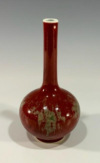 Chinese Peachbloom Vase, Modern Reproduction