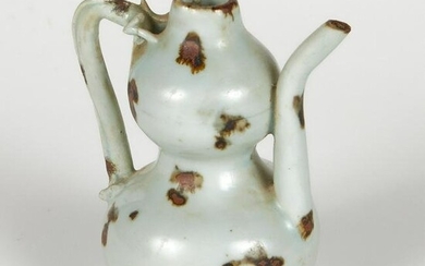 Chinese Song Dynasty Double Gourd Ewer w/ Splashed