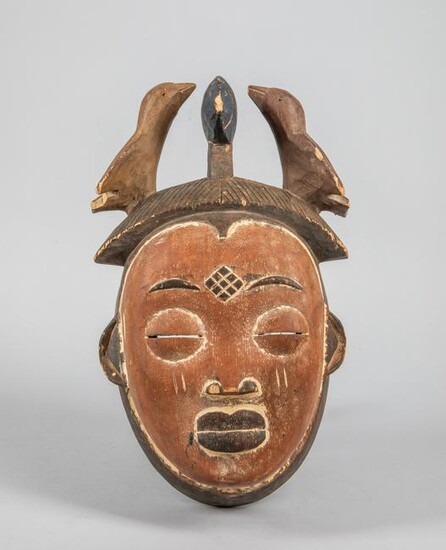Collectible Old African Wood Wall Hanging Mask