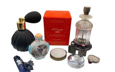 Collection Vintage Perfume Bottles & Mini Compacts