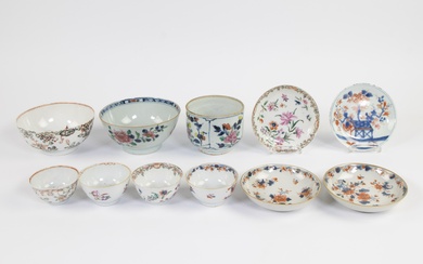 Collection of Chinese porcelain, famille rose, Imari