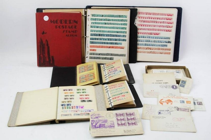 Collection of Stamp Albums, American, Canadian