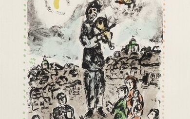 Concert in the square (Mourlot 1003), Marc Chagall