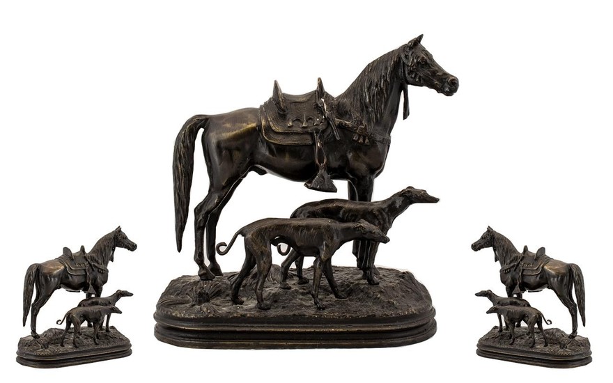 Contemporary Nice Quality Bronze Sculpture of a Riderless St...