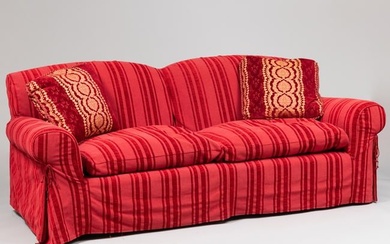 Contemporary Upholstered Two-Seat Sofa