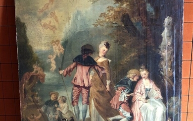 D'après Antoine WATTEAU (1684-1721), XIXe... - Lot 188 - Art Richelieu