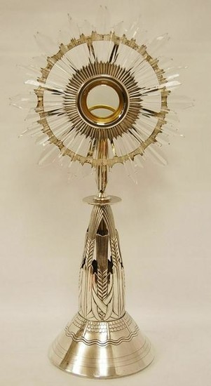 Details about Antique All Sterling Silver Monstrance