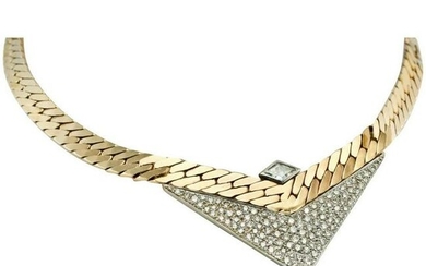 Diamond Necklace Choker 18K & 14K Gold by Sande