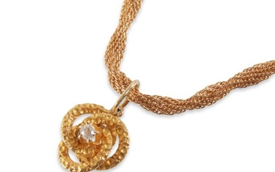 Diamond and 18K Gold Necklace