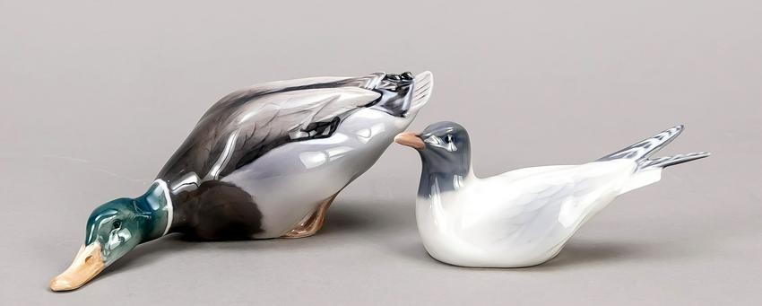 Duck and seagull, Royal Copenh