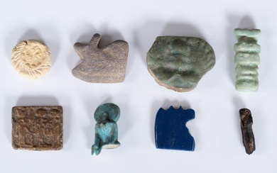 Egyptian Amulet Collection Grouping Group Lot c.1650-30 BCE
