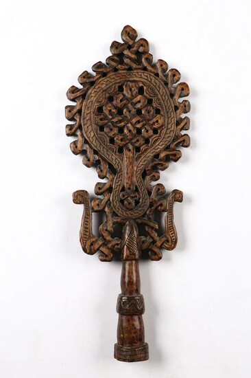 Ethiopian Carved Wood Cross