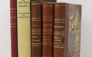 Europe. Ensemble de 5 volumes : LA CHEVASNERIE (Antoine de), Gibiers et chasses d'Europe. 11...