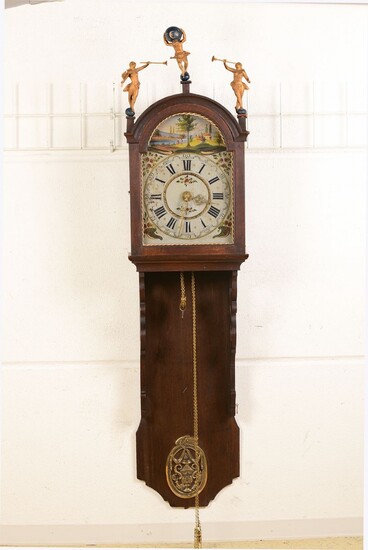 Frisian Staartclock, Middle of 20th c., wood housing...