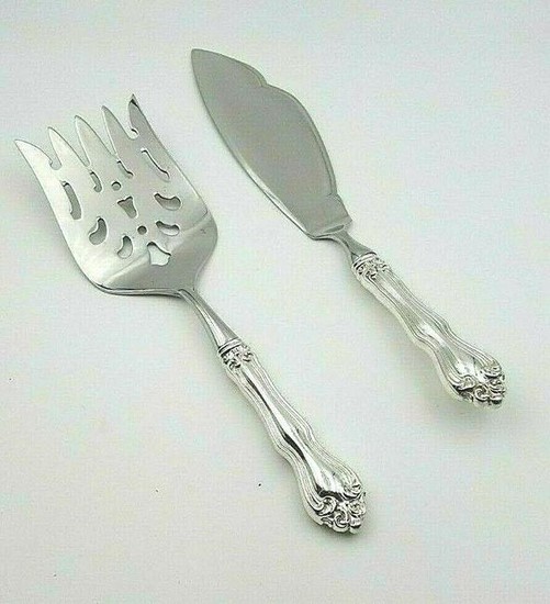 George and Martha Sterling Fish Serving Set