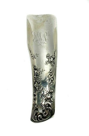 Gorham Sterling Silver Repousse Shoe Horn 1898
