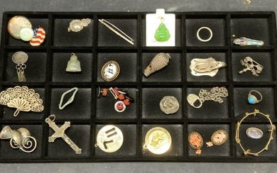 Group Lot 25+ Vintage Sterling Silver Jewelry +