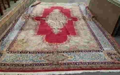 Hand Knotted Persian Kermen Rug 16.10x9.10 ft #110