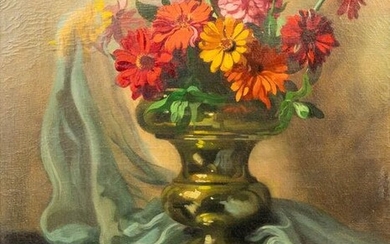JosÃ© STORIE (1899-1961) 'Flower Bouquet' a still life