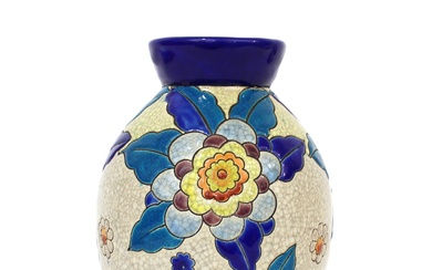 KERAMIS Vase en céramique craquelé à décor... - Lot 288 - Steffen’s Enchères Rambouillet