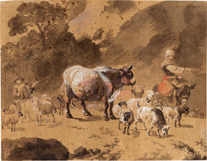 Klengel, Johann Christian – Pastorale mit Hirten und ihrem Vieh