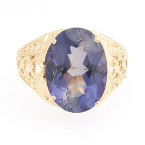 Ladies' Iolite and Gold Ring